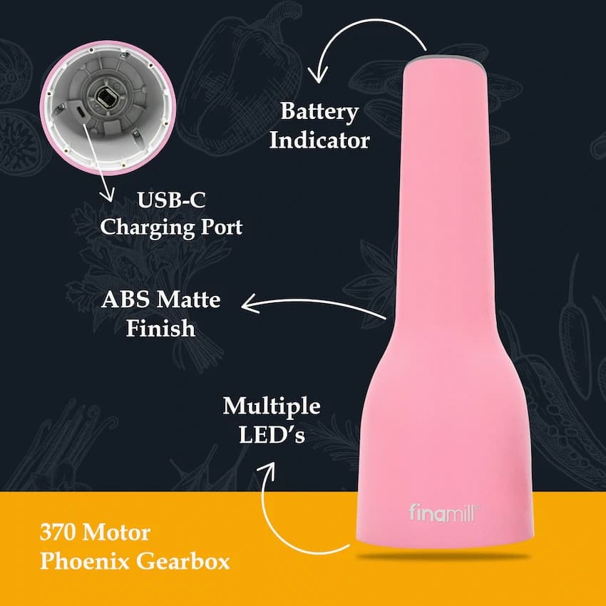 FINAMILL RECHARGEABLE grinder - Pink 7