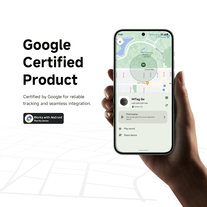 MiTag Android Tag with Keyring - 4 Pack 5