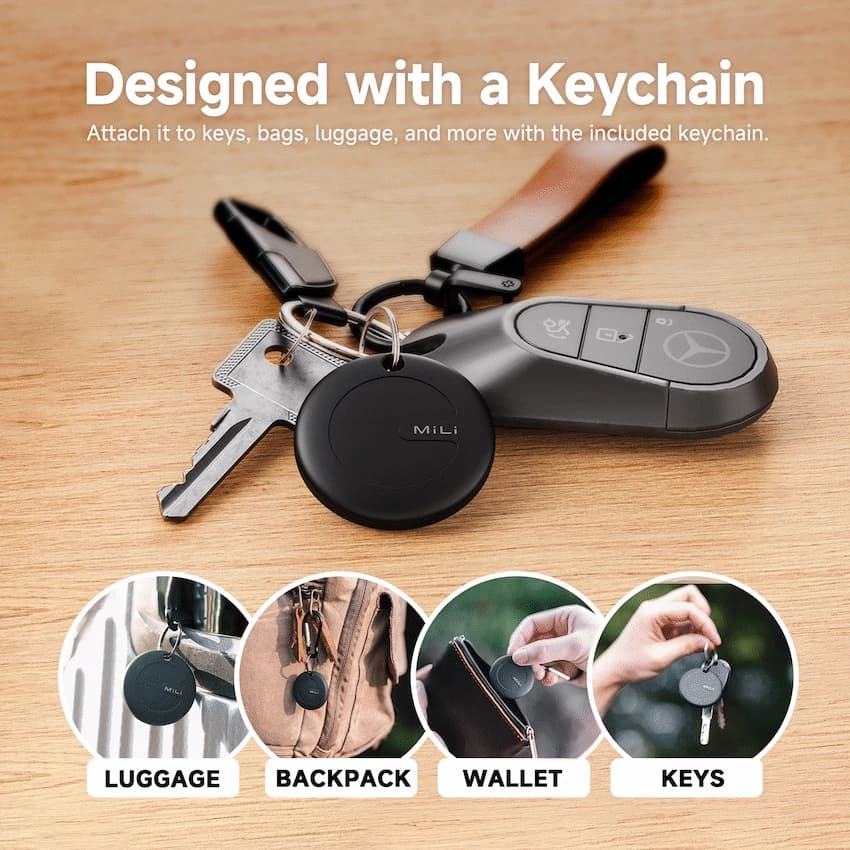 MiTag Android Tag with Keyring - 4 Pack 8
