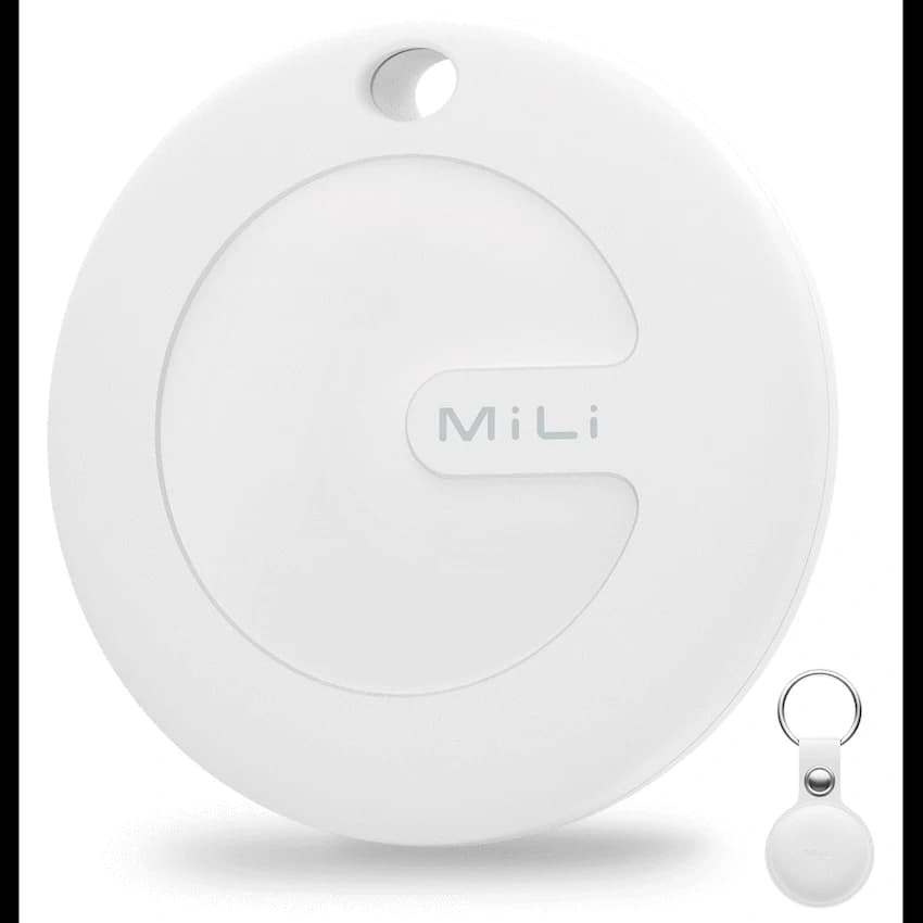 MiTag Apple-Compatible Tag with Leather Keychain Accessory - 1 Pack 15