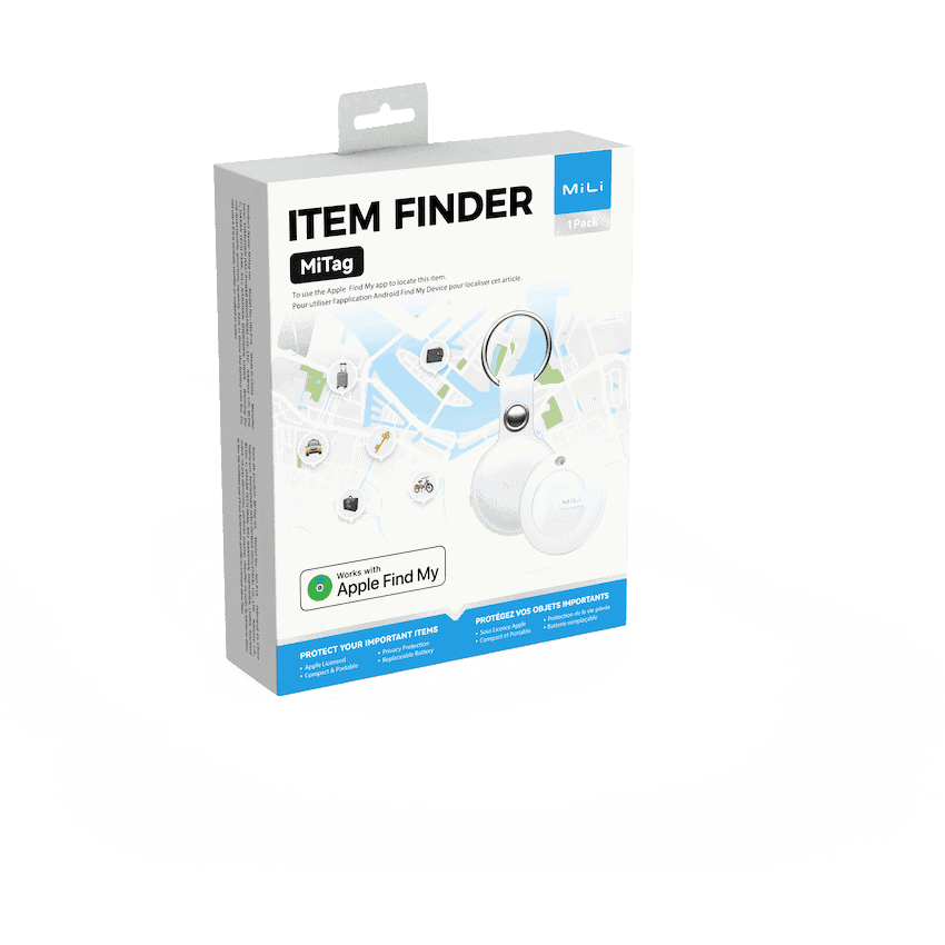 MiTag Apple-Compatible Tag with Leather Keychain Accessory - 1 Pack 19