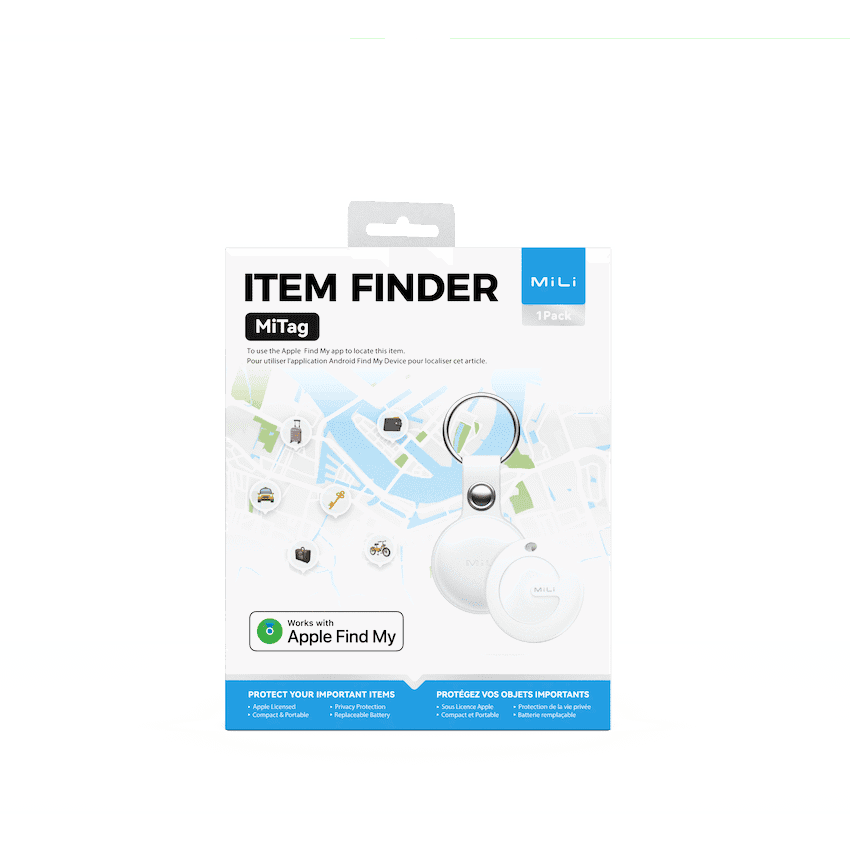 MiTag Apple-Compatible Tag with Leather Keychain Accessory - 1 Pack 18