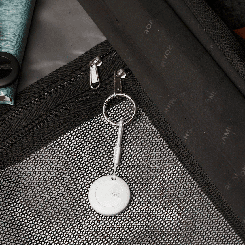 MiTag Apple-Compatible Tag with Leather Keychain Accessory - 1 Pack 24