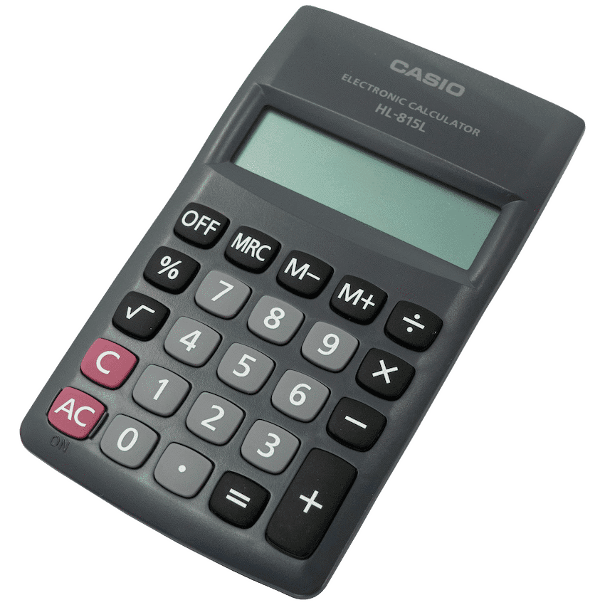 Casio HL 815 Pocket Calculator - Black 2
