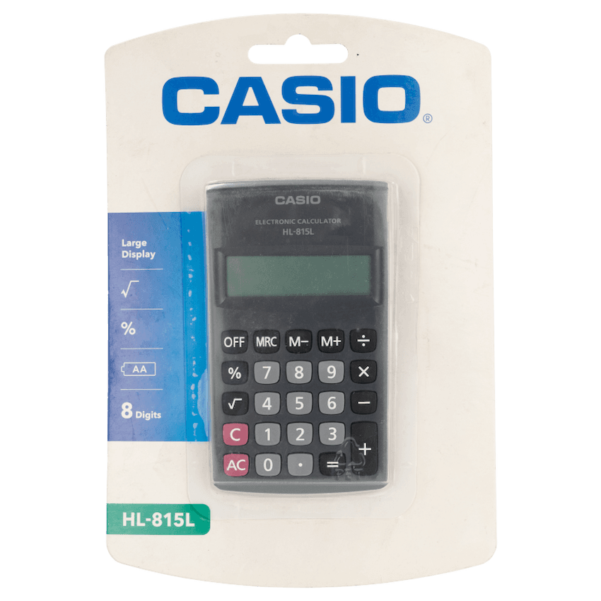 Casio HL 815 Pocket Calculator - Black 3