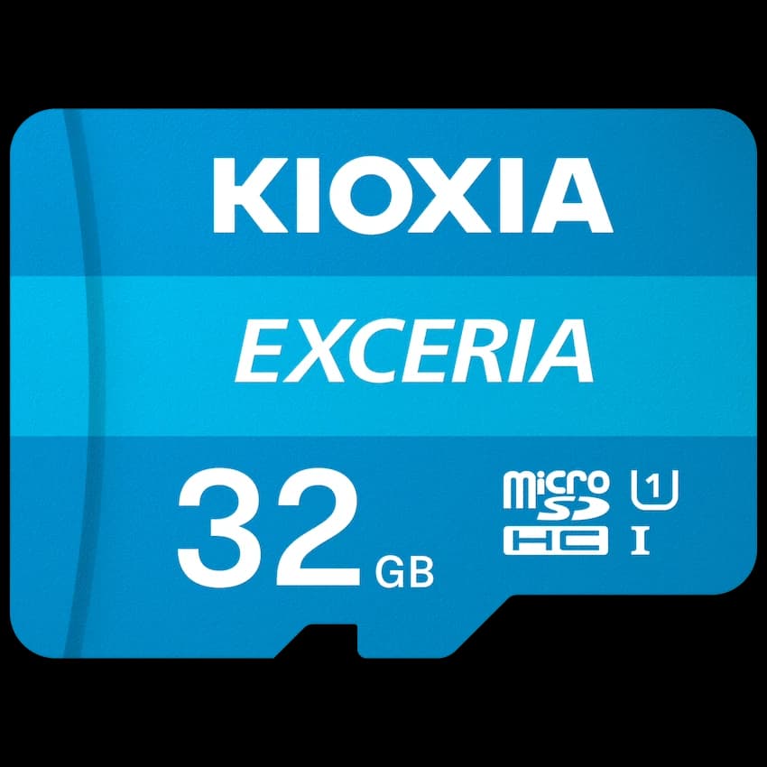 Kioxia 32GB Micro SDHC- UHS-1 Read 100MBs CL10 3