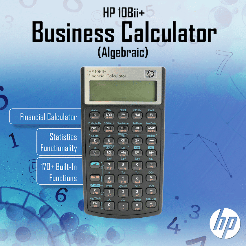 HP 10Bii+ - Business Calculator (Algebraic) - Non-Programmable 4
