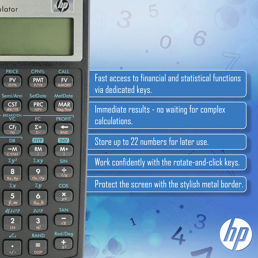 HP 10Bii+ - Business Calculator (Algebraic) - Non-Programmable 5
