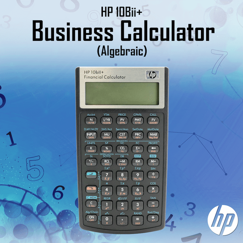HP 10Bii+ - Business Calculator (Algebraic) - Non-Programmable 7