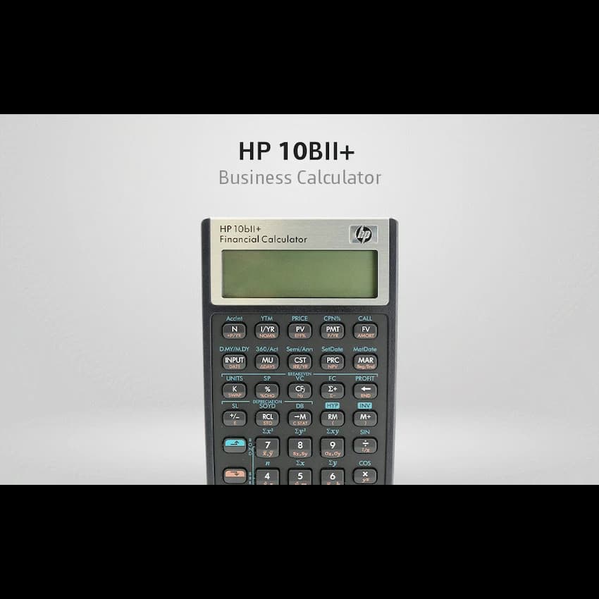 HP 10Bii+ - Business Calculator (Algebraic) - Non-Programmable 8