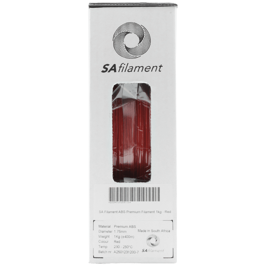 SA Filament ABS Premium Filament 1kg - Red 7