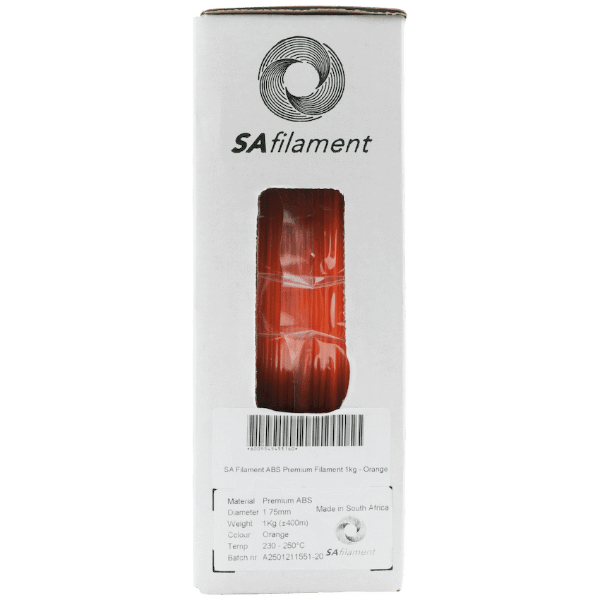 SA Filament ABS Premium Filament 1kg - Orange 8