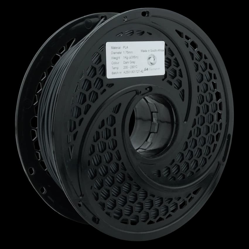 SA Filament ABS Premium Filament 1kg - Dark Grey 9