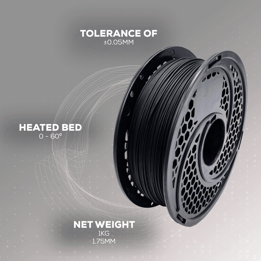 PLA Filament - Black - 1kg - 1.75mm 4