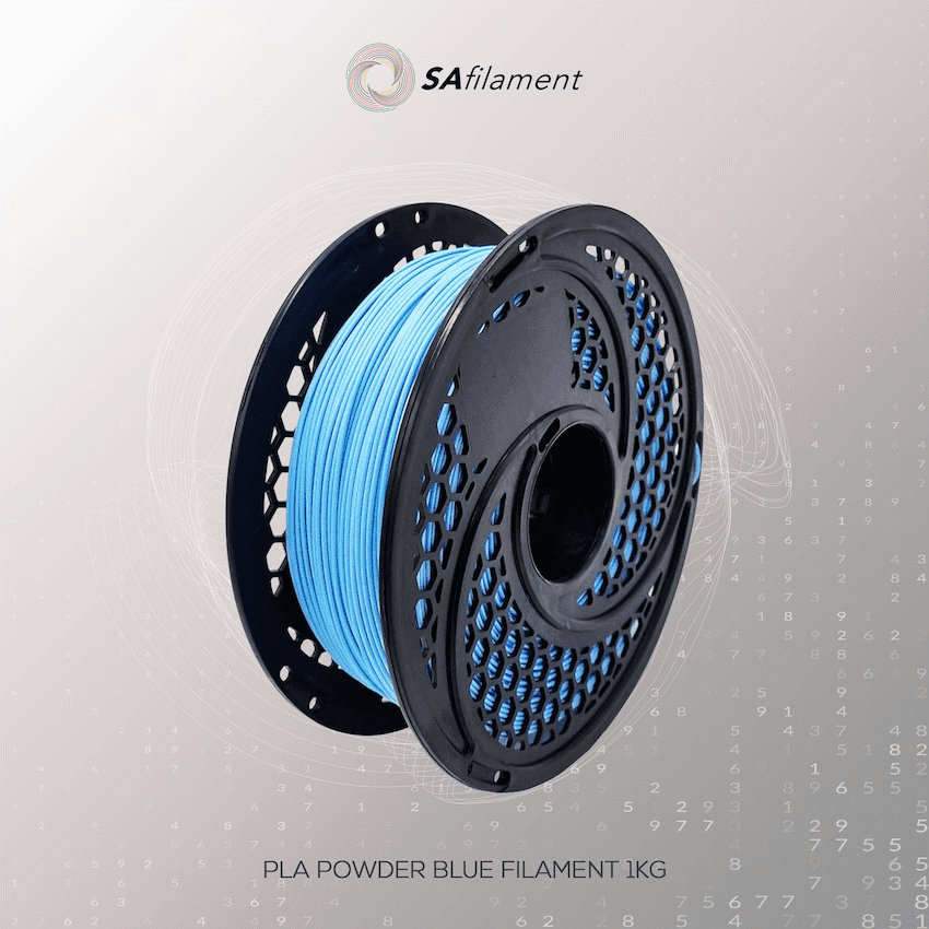 PLA Powder Blue Filament 1kg, 1.75mm 6