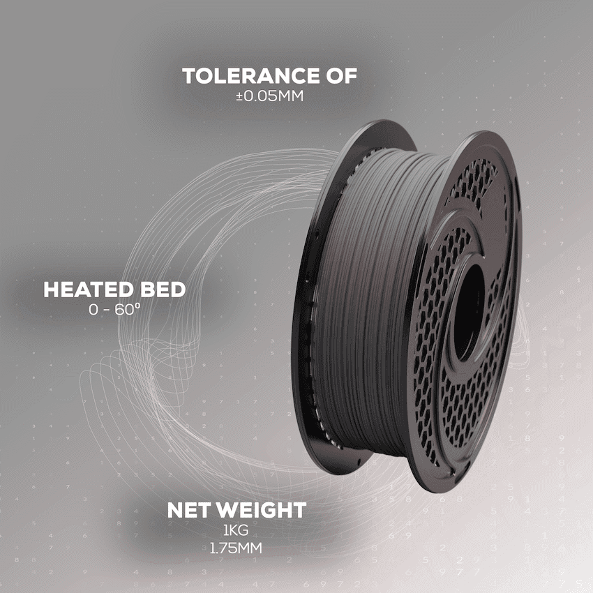 SA Filament PLA Hyper Filament 1kg - Grey 7