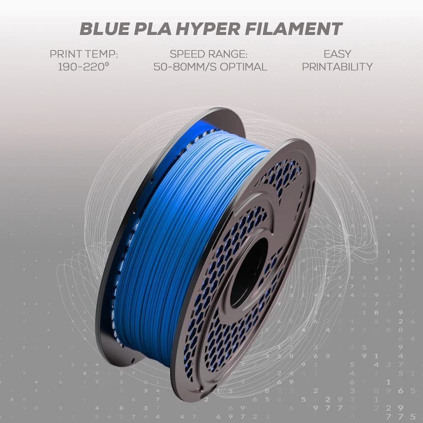 SA Filament PLA Hyper Filament 1kg - Blue 6