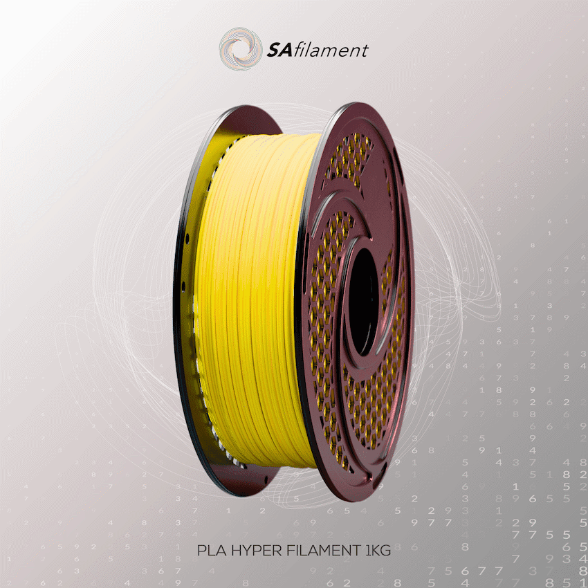 SA Filament PLA Hyper Filament 1kg - Yellow 10