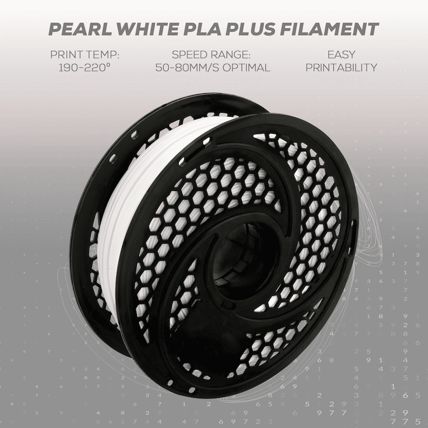 SA Filament PLA Plus Filament 1kg - Pearl White 14
