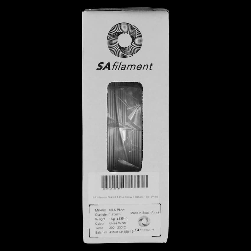 SA Filament Silk PLA Plus Gloss Filament 1kg - White 6