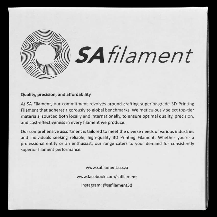 SA Filament Silk PLA Plus Gloss Filament 1kg - White 5
