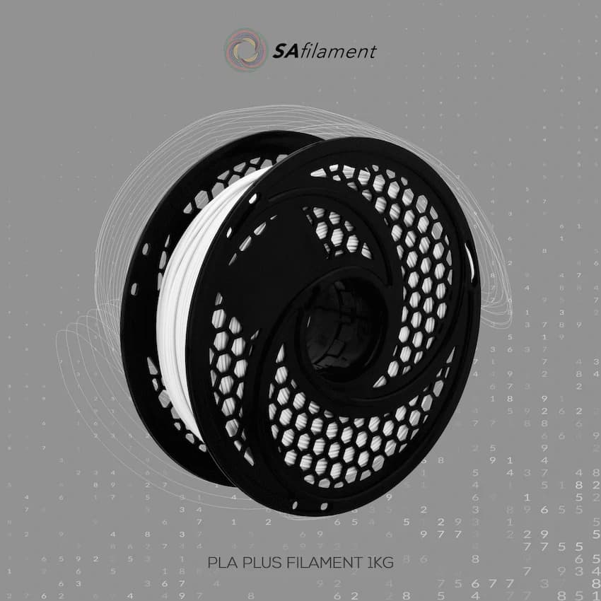 SA Filament Silk PLA Plus Gloss Filament 1kg - White 13