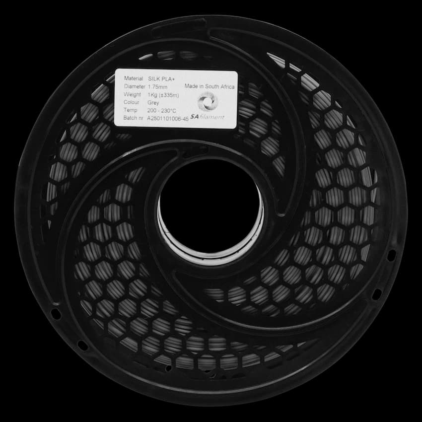 SA Filament Silk PLA Plus Gloss Filament 1kg - Grey 7