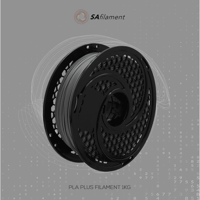 SA Filament Silk PLA Plus Gloss Filament 1kg - Grey 13