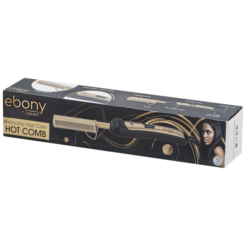 Carmen Hot Comb - Ebony 3