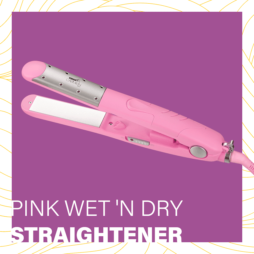 Carmen Pink Wet 'n Dry Straightener - Pink 7