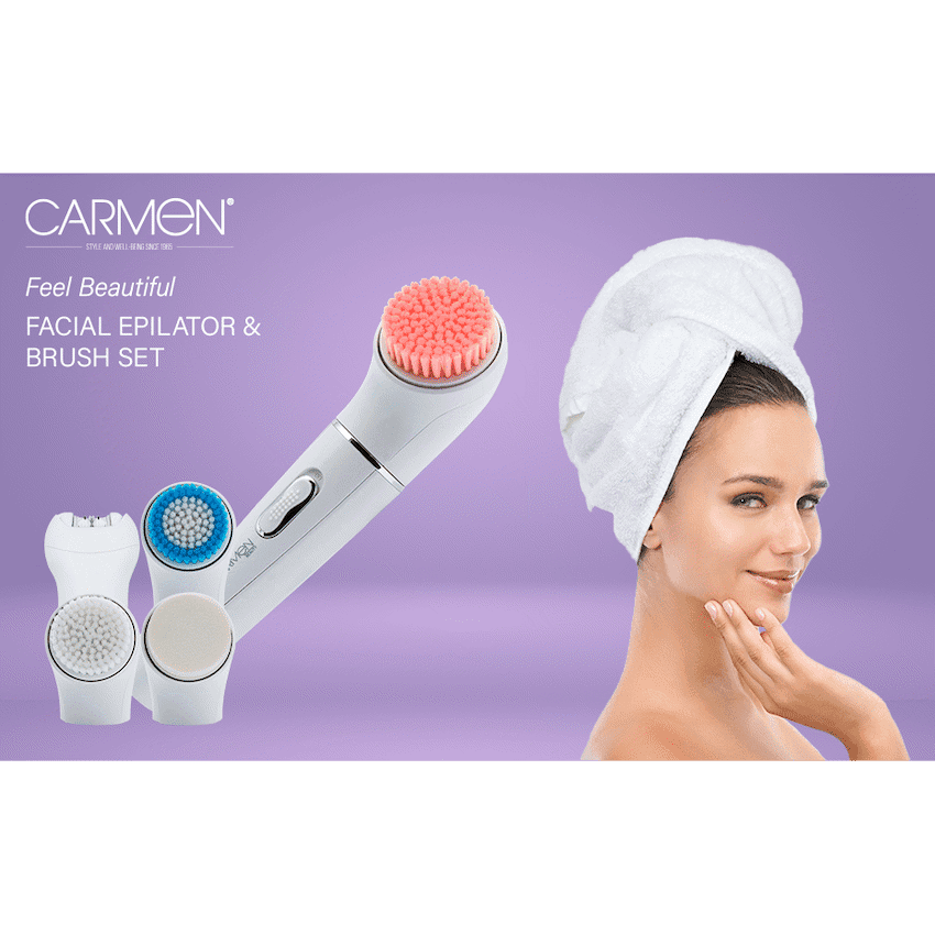 1590 - Carmen Facial Epilator & Brush Set 2