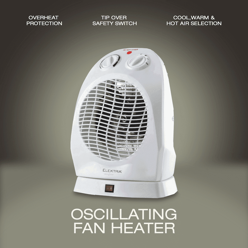 Elektra Comfort Oscillating Fan Heater 4