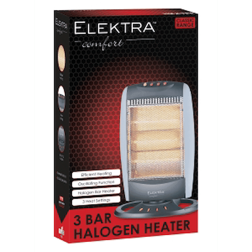 Elektra 3 Bar Halogen Heater 3
