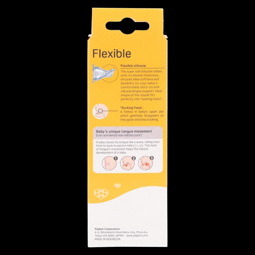 Pigeon Flexible Bottle STD Neck - Pink - 120ml 6