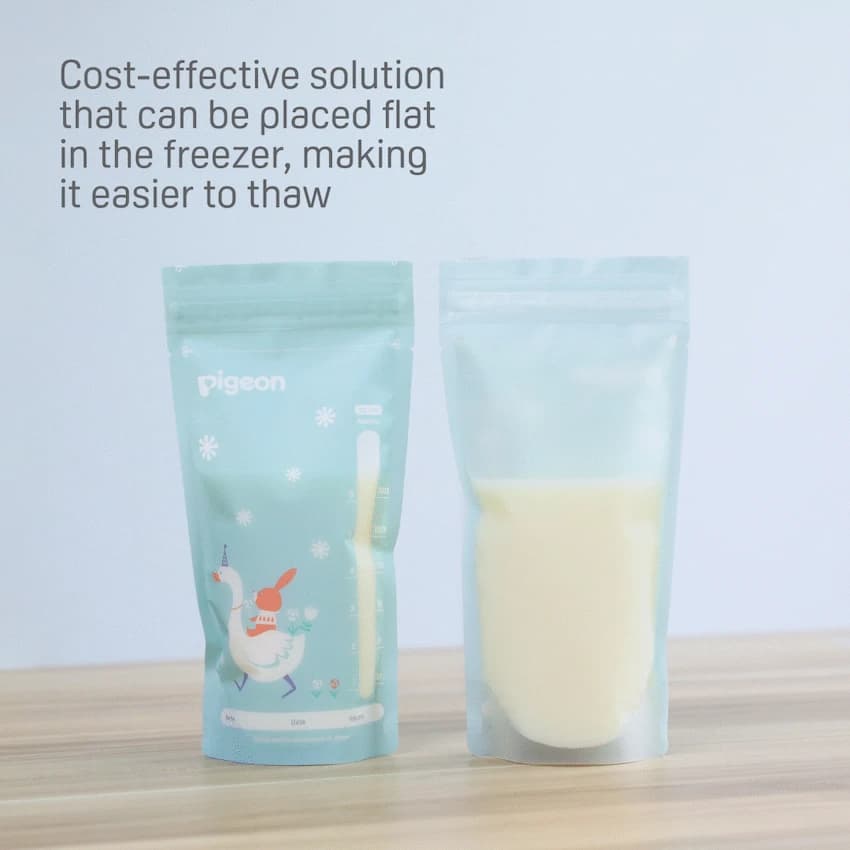 Pigeon - Breast Milk Storage Bag 180ml Animal Design 2