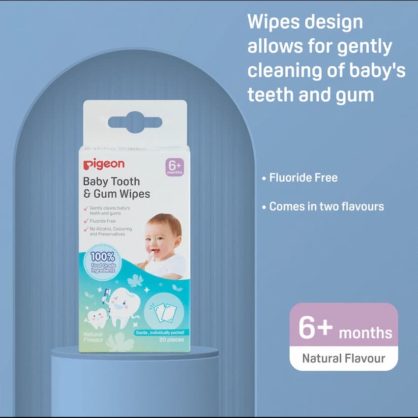 Pigeon Baby Tooth & Gum Wipes - Natural (20 Pcs) 10