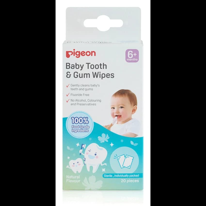 Pigeon Baby Tooth & Gum Wipes - Natural (20 Pcs) 9