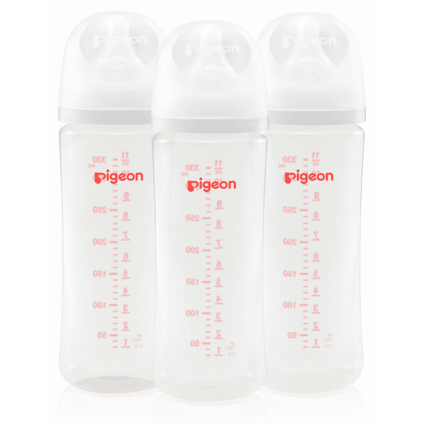 Pigeon Softouch 3 Bottles PP 330ml (L) Triple Pack 1