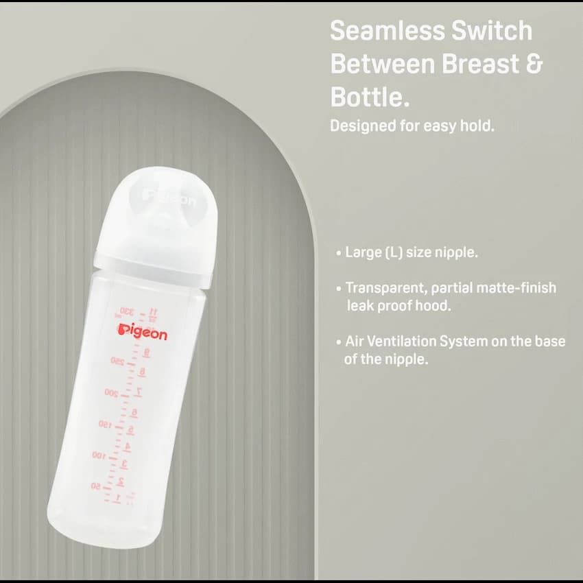 Pigeon Softouch 3 Bottles PP 330ml (L) Triple Pack 2