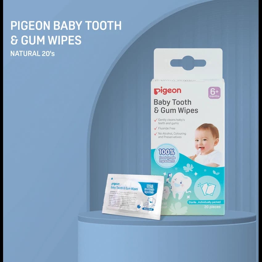 Pigeon Baby Tooth & Gum Wipes - Natural (20 Pcs) 13