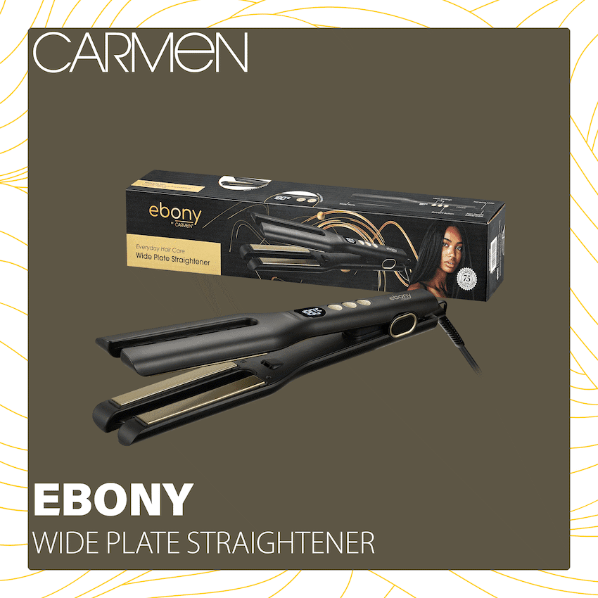 Carmen Ebony Wide Plate Straightener 6