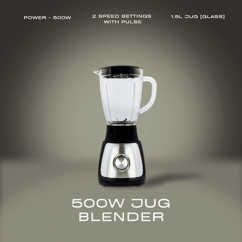 Elektra - 500w 1.5l Jug Blender (Glass Jug) 6
