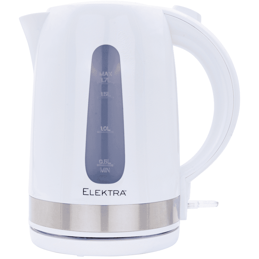 Elektra 1.7l Plastic Kettle - White 3