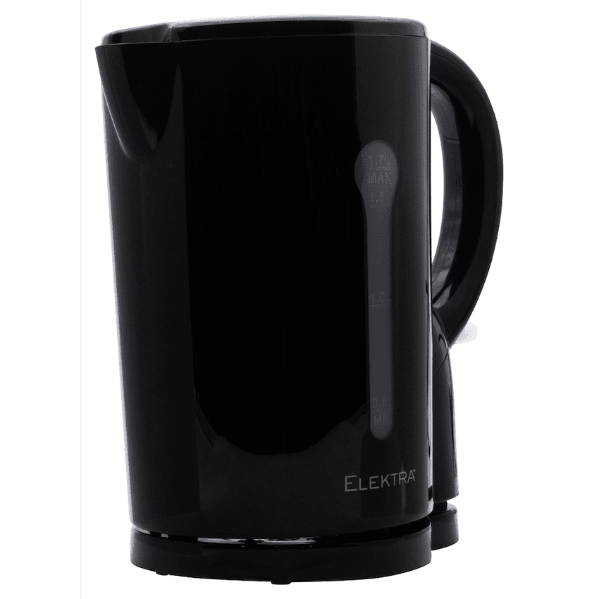 Elektra 1.7l Plastic Cordless Kettle - Black