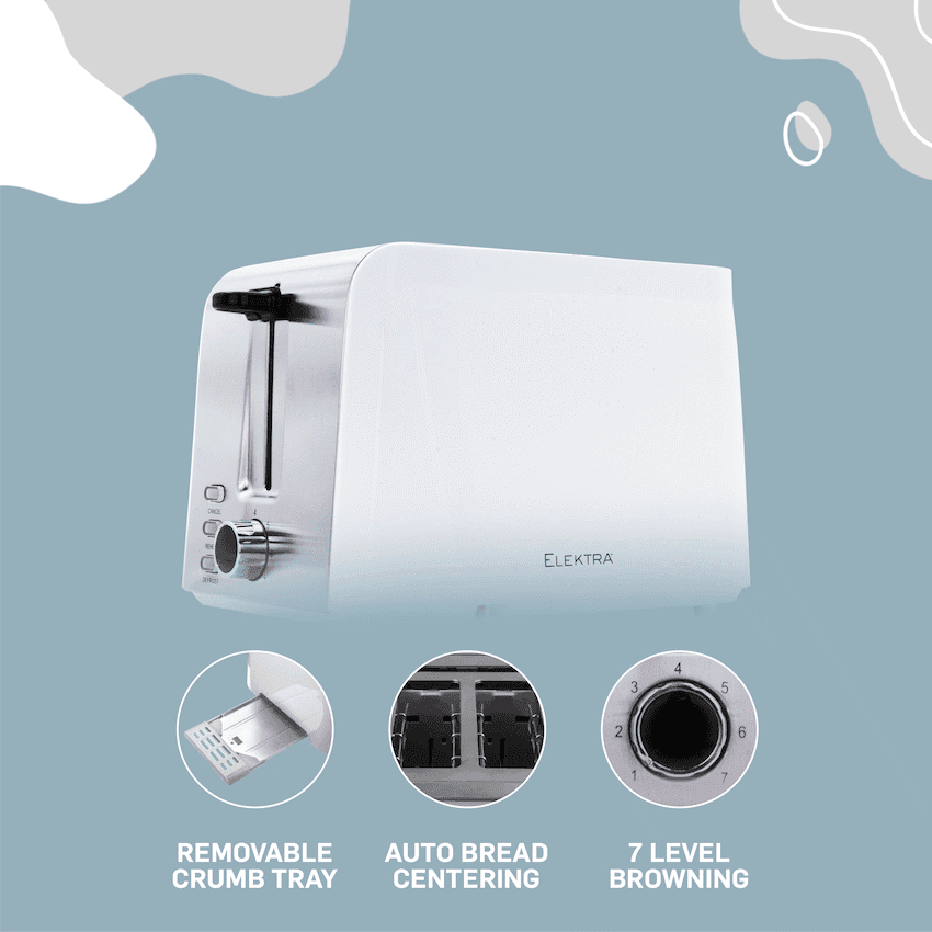Elektra - 2-Slice Toaster - White 5