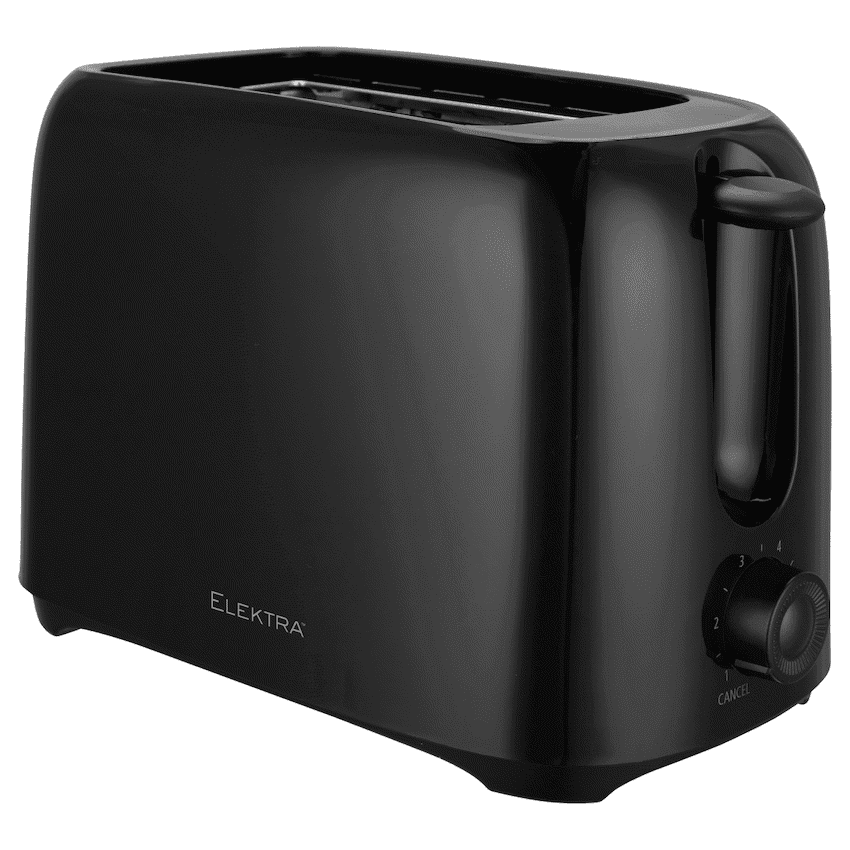 Elektra Basic 700w 2-Slice Toaster - Black