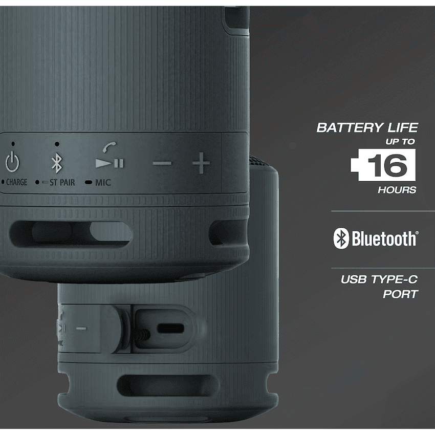 Sony XB100 Portable Bluetooth Speak - Black 3