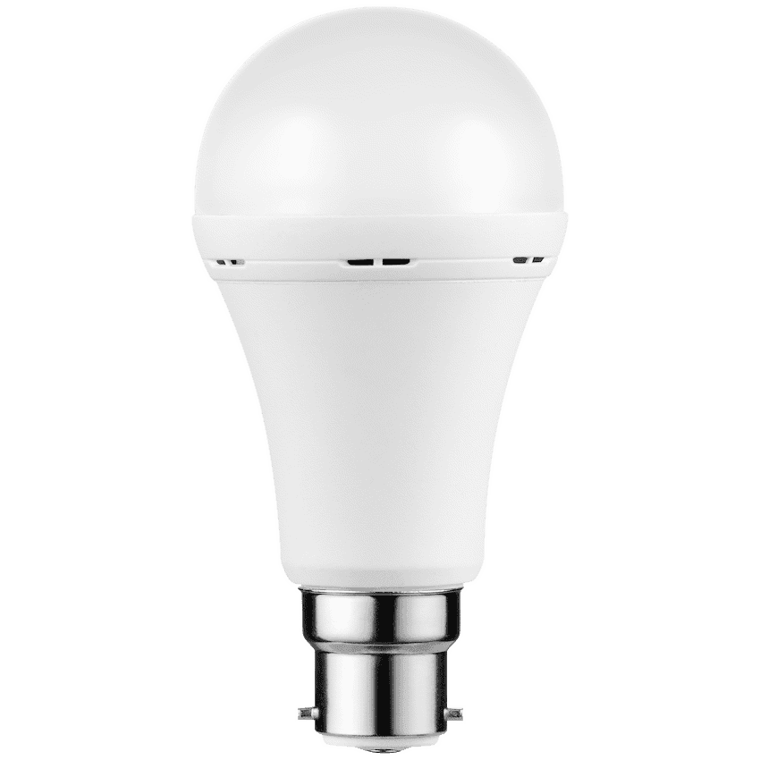 Switched 9w A60 Rechargeable LED Light Bulb - B22 - Cool White 2