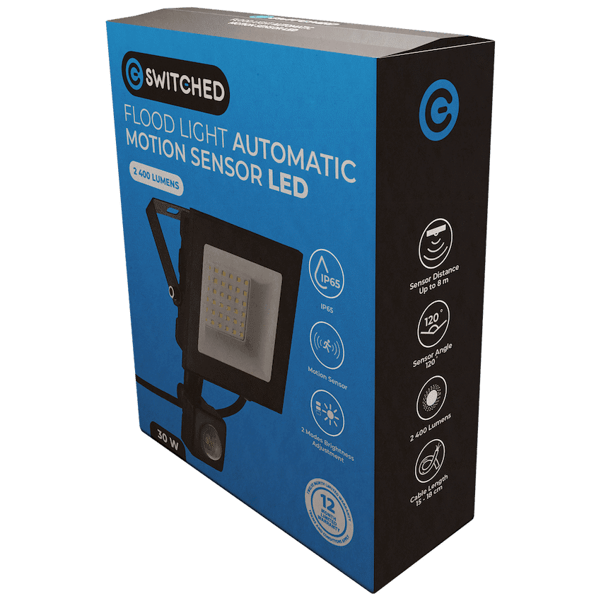 Switched 30w LED Flood Light Automatic Motion Sensor 4