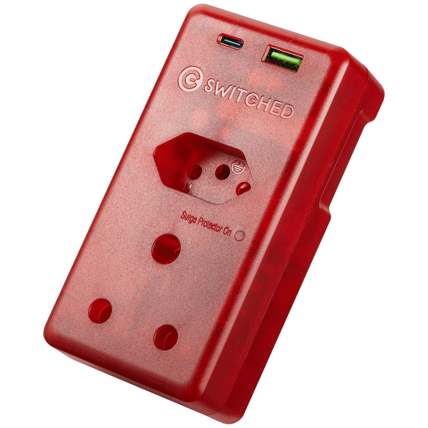 Switched High Surge Multi Adaptor with USB + Type-C PD20W 4